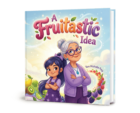 A Fruitastic Idea book, 3D mockup